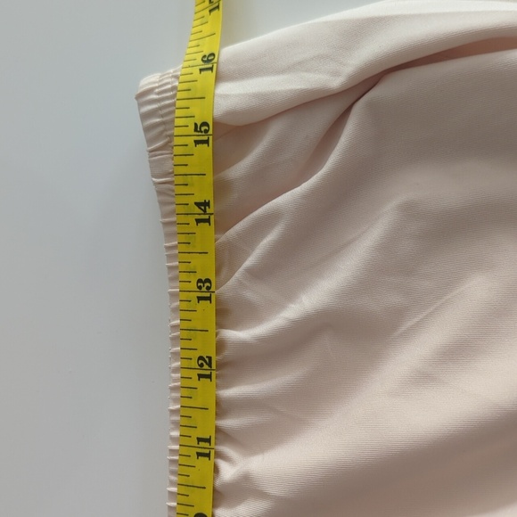 Mancyfit Cream Satin Chemise Skirt Slip with Elastic Waistband - Size XL NWT - Picture 7 of 8